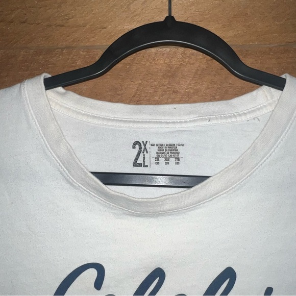 Cabelas Vintage T Shirt Men’s Eagle Land of the Free White Top 2XL - Picture 7 of 9